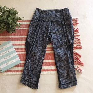 LuluLemon: 2: cropped leggings w/ mesh cutouts